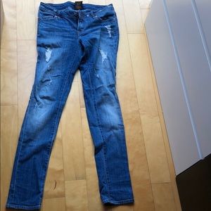 Genetic denim blue jeans